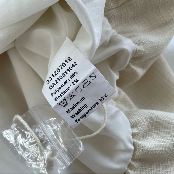 Commense Cream Oat Sacred Dream Skater Pleated Mini Dress Size Small, NWOT! - Picture 8 of 10